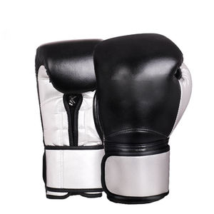 Gants de boxe professionnels en cuir de haute qualité, double rembourrage, respirants, séchage rapide, fermeture à boucle et crochet, tailles personnalisables pour l'extérieur - Product Image 5