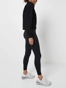 Half <b>Zipper</b> black Color Women 1/2 Zip Pullover Hoodie Custom Women's Sweatshirt Neck Half Zip Oversized Pullover Hoodie - Product Image 5