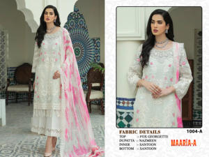 Elegante Traje Pakistaní Bordado, Último Estilo de Diseñador, Salwar Kameez Listo para Usar, Disponible en Existencia, Se Aceptan Pedidos al por Mayor - Product Image 2