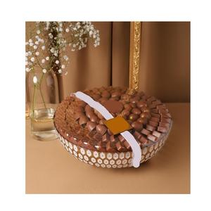 Bols en métal enduit de poudre verte de qualité supérieure mariages de luxe Ramadan décor à la maison bol à chocolat avec support en or à prix bon marché - Product Image 5
