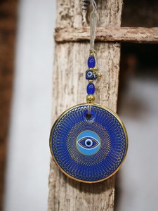 Ojo Turco DAFNI de 13 CM, Hecho a Mano, con Relieve, Magnético, de Vidrio, Tradicional, Promocional, Novedoso, para Decoración de Pared - Product Image 2