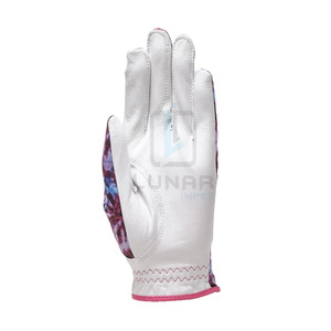Cabretta-Guantes de golf de cuero para mujer, ligeros, piel de oveja, sublimación, agarre cósmico, comodidad y sin presión - Product Image 3