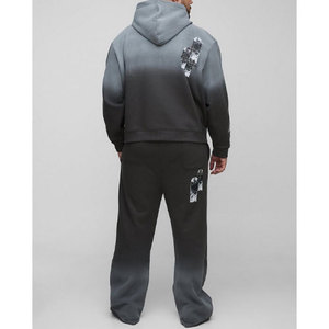 Conjunto de chándal informal para hombre 2025, traje de jogging transpirable de la mejor calidad, sudadera con capucha y pantalones de chándal - Product Image 2