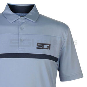 Nouveau polyester 100% coton pour polo avec couleur unique et logo brodé personnalisé motif de t-shirt de golf confortable - Product Image 2