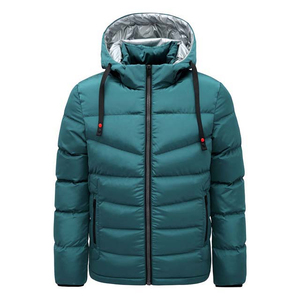 Custom Made Men's Lightweight Puffer Jackets Long-Sleeve Full-Zip Water-Resistant Hood <b>Coat</b> High Street Style for Winter - Product Image 3