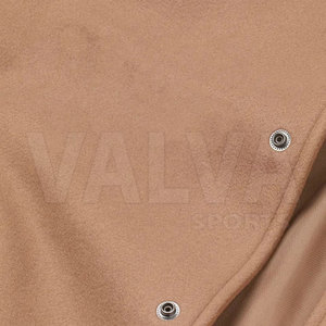 High Quality <b>Lightweight</b> Winter Lettermen <b>Jacket</b> for <b>Men</b> Custom Made OEM Service High Street Style Canvas Fabric Stand Collar - Product Image 5