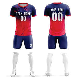 Nuevas Camisetas de Fútbol Personalizadas con Estampado Digital para Hombre, 100% Poliéster, Mejor Precio, Bajo Costo, Conjuntos de Uniformes Deportivos para Exteriores en Existencia - Product Image 4