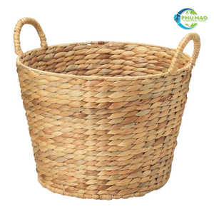 CESTA DE REGALO DE BAMBÚ duradera, sostenible, reutilizable y perfecta para cestas de frutas, picnics o almacenamiento de decoración del hogar - Product Image 2