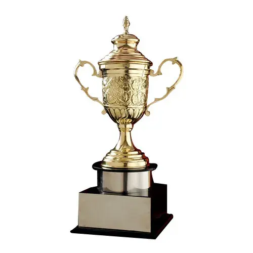 Venda quente Troféu Vintage Decorativo Prata Banhado A Ouro Estilo Personalizado Troféu Venda Quente Primeiro Prêmio Prêmio Troféu Atacado