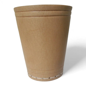 Gobelet à dés de luxe carré en cuir véritable brun naturel avec logo personnalisé, fait main, style vintage, en cuir de vachette - Product Image 1