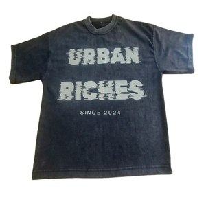 เสื้อยืดผ้าฝ้าย100% ไหล่โอเวอร์ไซส์สุดหรูสำหรับผู้ชายเสื้อยืดออกแบบโลโก้ได้ตามต้องการ - Product Image 1