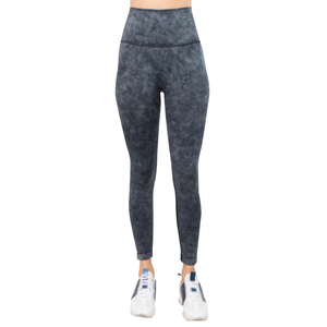 Vente flash : Ensemble de sport pour femme de haute qualité, effet délavé, comprenant un pantalon de yoga taille haute et un soutien-gorge de sport, idéal pour le fitness et les activités sportives. - Product Image 1