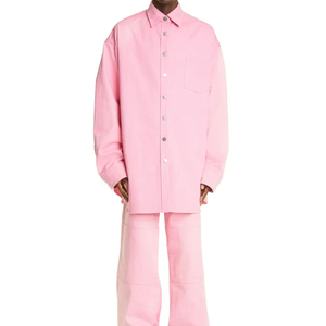 Chemise en jean pour homme avec col décontracté Chemise en jean classique pour homme Vêtements d'aventure en plein air Chemise en jean bleue délavée élégante - Product Image 6