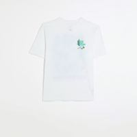 T-shirt personnalisé avec logo imprimé par le fabricant, vêtements décontractés pour hommes, coton/polyester, manches courtes, coupe classique, respectueux de l'environnement