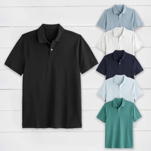 Bordado estampado liso algodón poliéster Spandex secado rápido transpirable deporte Golf corporativo hombres uniformes trabajo Polo camisa - Product Image 2