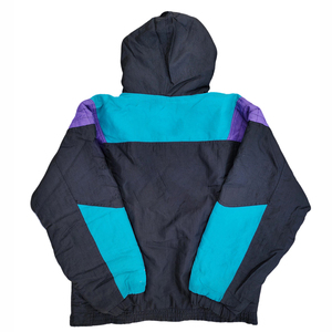 Chaqueta cortavientos de media cremallera con capucha Chaqueta cortavientos impermeable cortavientos de manga regular retro ligera chaqueta de nieve - Product Image 4