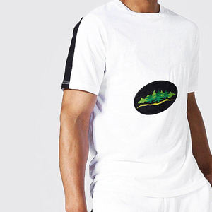 Conjunto de camiseta de estilo informal de verano para hombre, superventas, personalizado, ligero, transpirable, manga corta, logotipo bordado, servicio OEM - Product Image 5