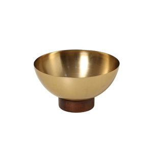 Bol de service en métal doré de forme ronde de qualité supérieure porte-dessert accessoires de cuisine pour collations bol de service en vente - Product Image 2