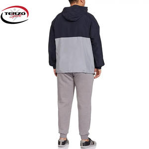 Chaqueta cortavientos de lana para hombre personalizada 2024 con capucha cortavientos de primavera para exteriores del fabricante - Product Image 4