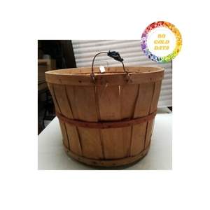 Recipiente de madera de acacia duradero con tapa, cesta hecha a mano ecológica adecuada para mantener productos agrícolas de mariscos - Product Image 6