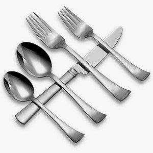 Juego de Cubiertos Elegantes y Clásicos de Acero Inoxidable Plateado, Sostenibles, para Uso en el Hogar, Hoteles y Restaurantes, Cubiertos Reutilizables para Regalo - Product Image 4