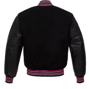 Veste universitaire d'hiver personnalisée de haute qualité pour hommes, faible MOQ, service OEM, respirante, en Spandex/Polyester - Product Image 3