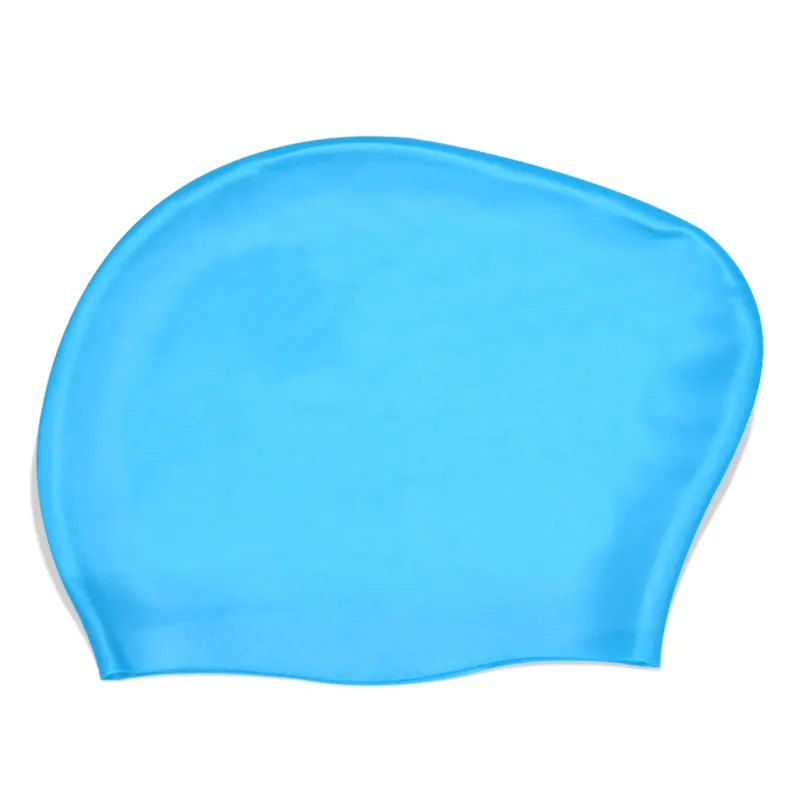 Oem उच्च गुणवत्ता पेशेवर स्क्रीन प्रिंट तैराकी टोपी सिलिकॉन dreadlock तैरने टोपी कस्टम लोगो महिलाओं के लिए लंबे बाल