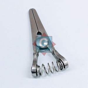 ABRAZADERA BULLDOG GLOVER REUTILIZABLE DE ACERO INOXIDABLE AL POR MAYOR CON TORNILLO DE AJUSTE MANUAL TAMAÑO 7CM MORDAZAS 4CM - Product Image 2