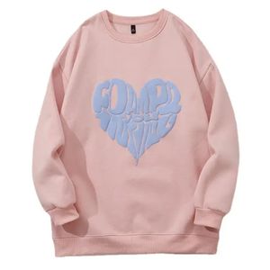 Venta al por mayor de sudaderas con capucha y estampado Puff Print 2024 para hombre y mujer, unisex, de gran tamaño, con logotipo personalizado de fábrica. - Product Image 1