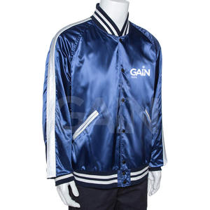 2025 chaqueta de equipo de béisbol de invierno de satén personalizada para adultos y jóvenes chaquetas de letras de satén de talla grande para hombres - Product Image 2