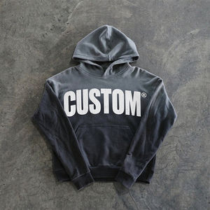 High Quality Fashion Man Clothes Custom 350gsm <b>Acid</b> <b>Wash</b> Vintage Pullover Sweatshirt Winter Blank Causal Streetwear Hoodies Men - Product Image 1