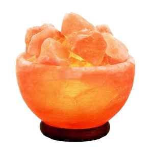 Qualité supérieure Cristal Rose Himalaya Rock Sel Morceaux Feu Bol Lampe Sculpté Boules De Massage Naturel Décor À La Maison Bien-Être Artisanat - Product Image 1