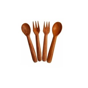 ส้อมเสิร์ฟสลัดไม้พร้อมขัดเงาสำหรับใช้ในบ้านส้อมมีดีไซน์ทันสมัยสำหรับใช้บนโต๊ะ - Product Image 4