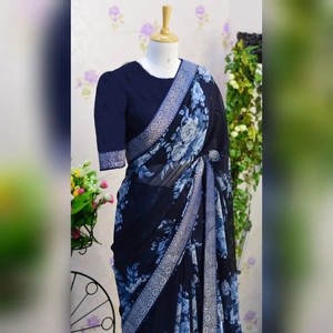 เสื้อสเวตเตอร์ผ้าบางสไตล์อินเดียสุดพิเศษเสื้อเบลาส์พิมพ์ลายปักสวยงามเสื้อผ้าแนวชนเผ่าหรูหราสำหรับงานปาร์ตี้เทรนด์ล่าสุด - Product Image 3