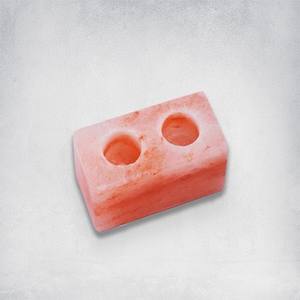 Forma rectangular de sal del Himalaya, portavelas de dos agujeros, forma rectangular de sal rosa, luz de té de dos agujeros, té de sal de dos agujeros - Product Image 2