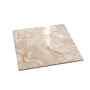 Azulejos de porcelana para suelo de la india, azulejos de mármol pulido de alta calidad, café, marrón, 600x600mm, fabricante de la india - Product Image 1