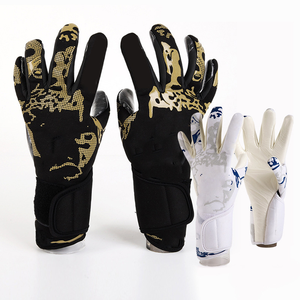 Guantes de Portero de Fútbol Profesional Recién Llegados, Material de Látex Verde Morado - Product Image 3