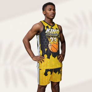 Uniforme de Baloncesto Sublimado Personalizado al por Mayor, de Alta Calidad, Transpirable, 100% Poliéster, Diseño Único para Hombre/Mujer - Product Image 2