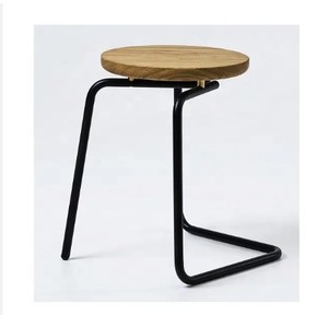 Vente en gros Tabouret de cuisine industriel vintage empilable pas cher en forme de tambour en métal - Product Image 5