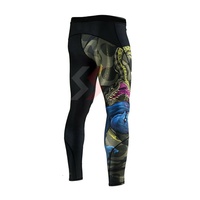 Venta caliente Spats Leggings para hombres Poliéster Spandex MMA Entrenamiento Sublimado Running Tights MMA Spats Leggings Precio barato