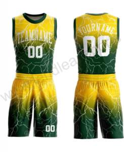 Vêtements de basket-ball jaunes de qualité supérieure Uniforme de basket-ball pour hommes avec design d'équipe et de logo personnalisé - Product Image 5