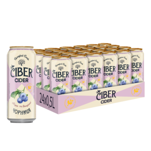 Cidra de Frutas Fermentada Ciber Blueberry Apple Sweet 5.5% 500ml Lata Enfriada - Product Image 3