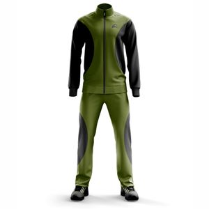 Conjunto de sudadera con capucha y pantalones de chándal con cremallera de algodón de lana pesada personalizado de fabricante chándal de hombre de alta calidad para invierno ecológico - Product Image 1