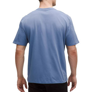 Maillot lourd de haute qualité pour hommes 250 GSM coton personnalisé tricoté décontracté T-shirt blanc lourd direct de l'usine du Bangladesh - Product Image 2