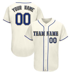 Camisetas de béisbol con botones sublimados personalizados, ropa deportiva Vintage transpirable de secado rápido, uniforme de béisbol, poliéster Spandex, nombre del equipo - Product Image 3