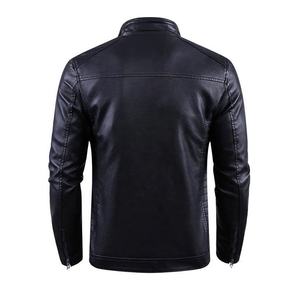 Chaqueta de Cuero Casual a la Moda para Hombre, Ropa de Invierno con Material de Buena Calidad, Servicio Personalizado OEM - Product Image 4