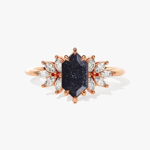 Anillo hecho a mano de estilo bohemio de Plata de Ley 925, piedra solar clásica, piedras preciosas, joyería de boda para mujer, regalo perfecto para Wif - Product Image 3