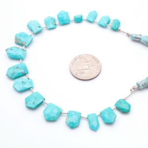 Bracelet de perles de turquoise de style bohème fait à la main bijoux ethniques uniques - Product Image 4