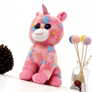 Peluche de Unicornio Personalizado Rosa Multicolor Tie-Dye, Juguete de Peluche Suave y Esponjoso de 31cm-50cm, Unisex para Niños de 2 a 4 Años - Product Image 2