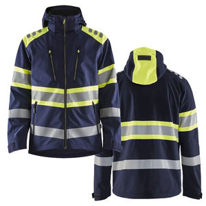 Prix d'usine, vente en gros, veste de travail pour homme de couleur unie, qualité supérieure, veste de sécurité en polyester, logo personnalisé, service OEM - Product Image 5